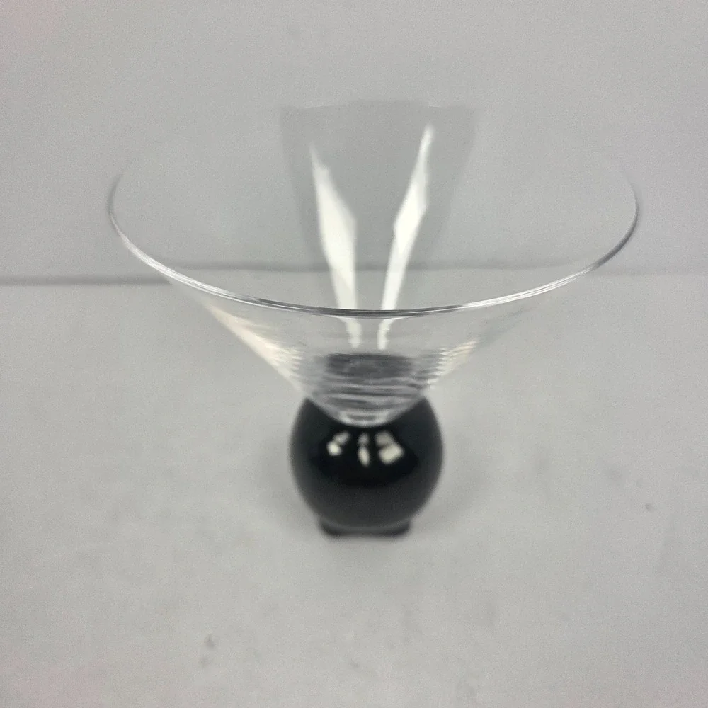 Skull Stem Martini Glass Black Skull Goblet Halloween Cocktail Glass Gothic Bar